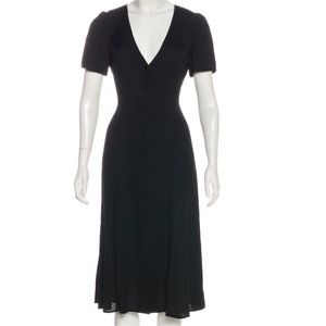 NWT Black Reformation V-neck Shirtdress